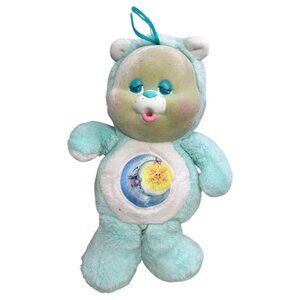 Care Bears Cubs Bedtime Bear plush flocked stuffed animal Kenner VINTAGE 1986